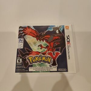 Authentic Pokemon Y Nintendo 3DS Game Red with Case